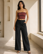 Women's Red Snake Maze Tube Top