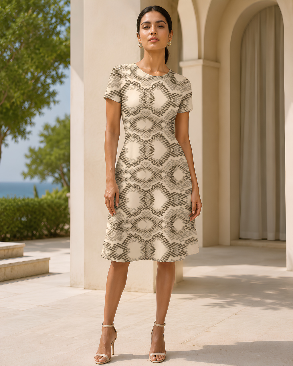 Women's Snake Maze A line Dress
