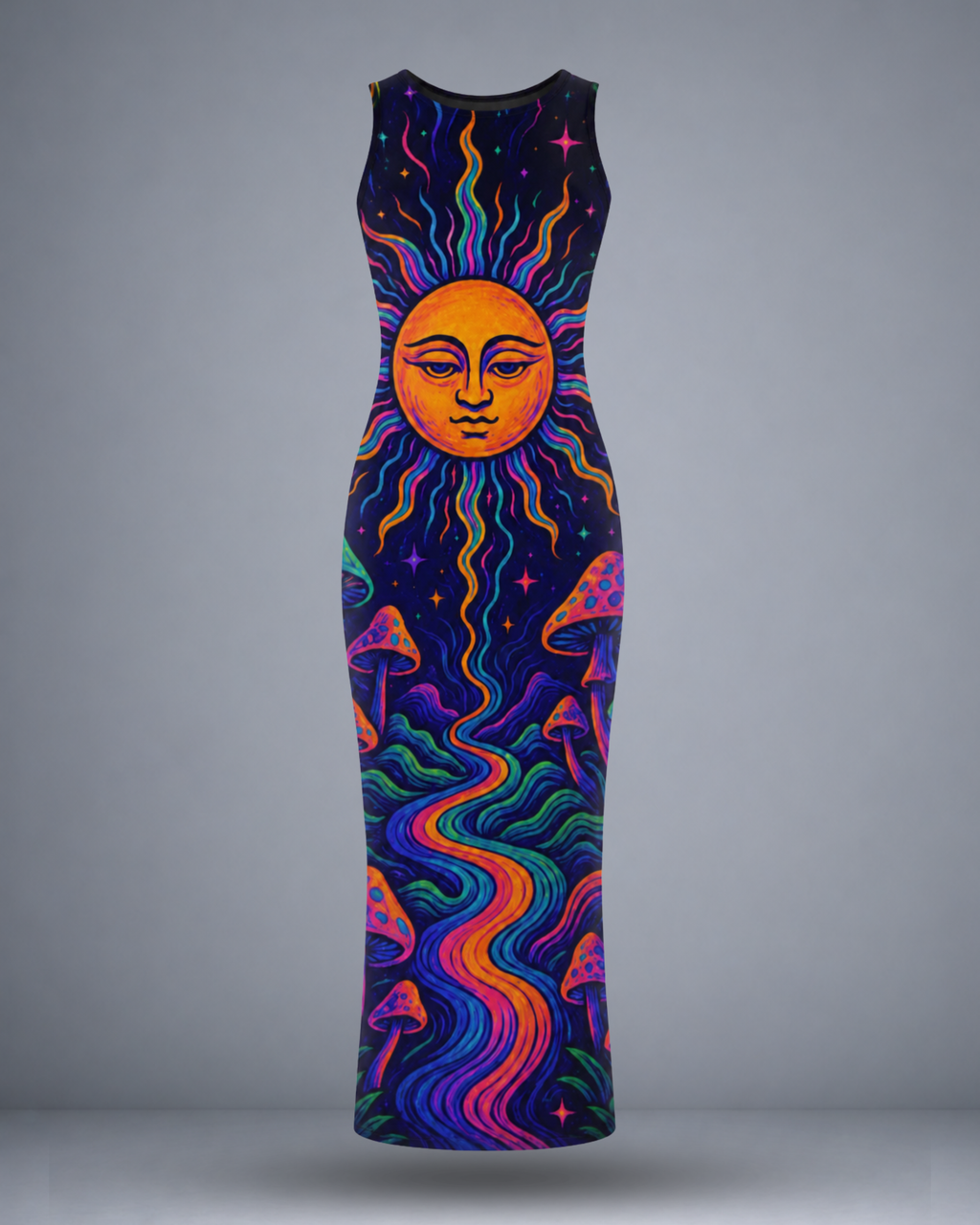 Women's Mushroom Valley Bodycon Dress