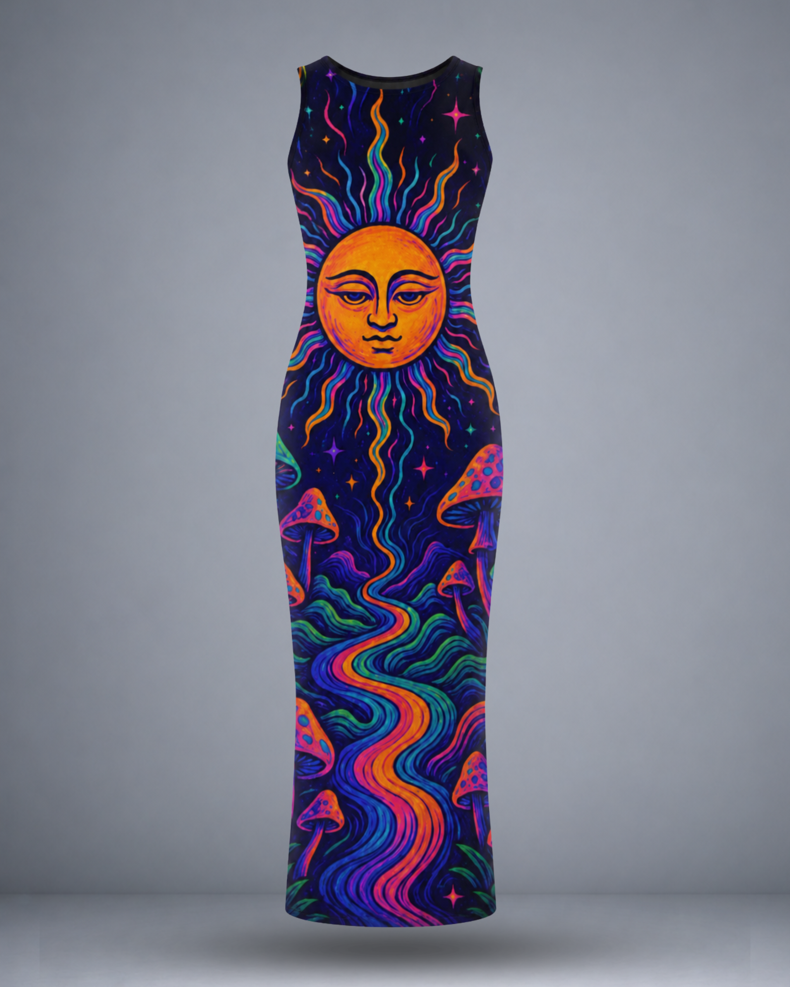 Women's Mushroom Valley Bodycon Dress