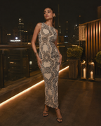 Women's Snake Serpent Bodycon Dress