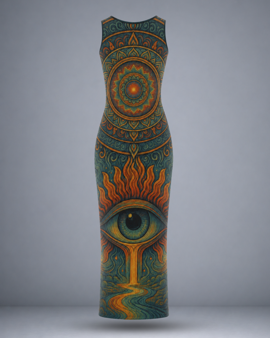Women's 3rd Eyed Mandala Bodycon Dress