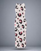 Women's Snow Leopard Maze Bodycon Dress