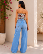 Women's Snow Leopard Tube Top