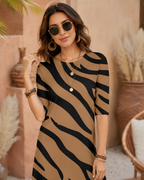 Women's Tiger Maze T-Shirt Dress