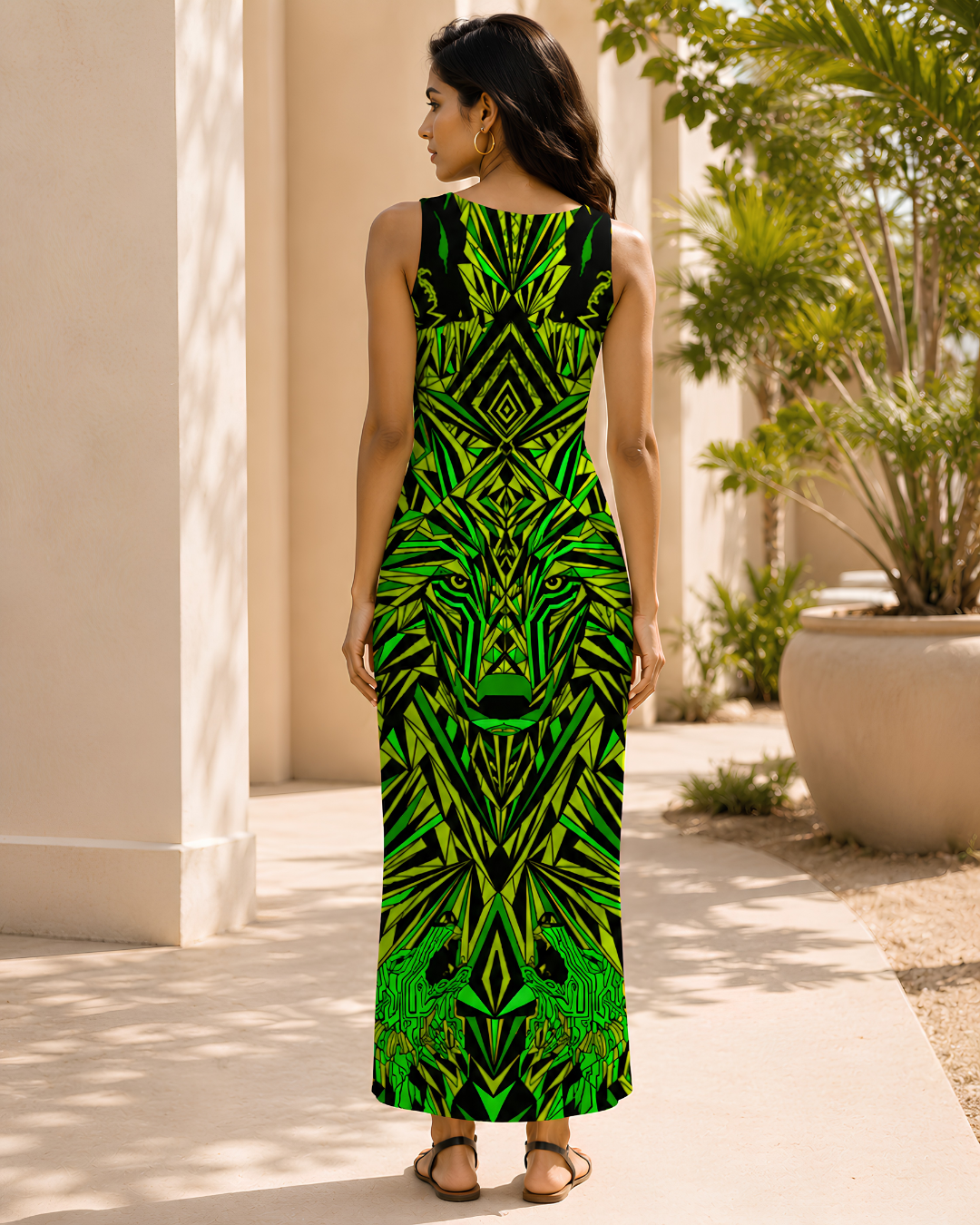 Women's Tribal Neon Energy Bodycon Dress