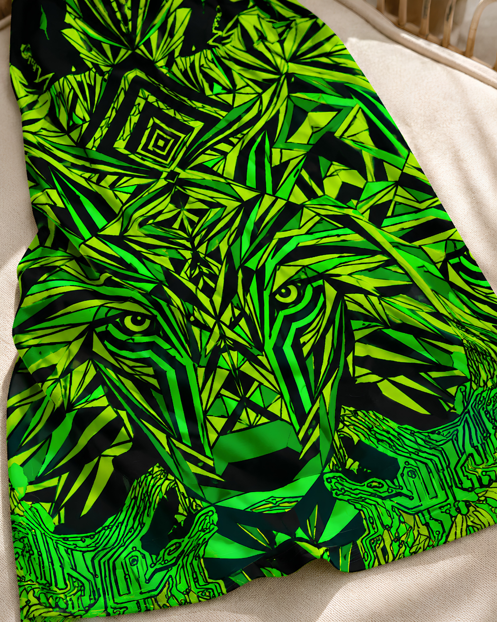 Women's Tribal Neon Energy Bodycon Dress