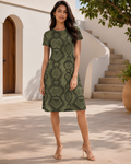 Women's Venomous Snake Maze A line Dress