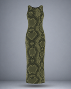 Women's Venomous Snake Maze Bodycon Dress