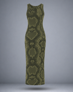 Women's Venomous Snake Maze Bodycon Dress