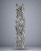Women's Zebra Maze Bodycon Dress