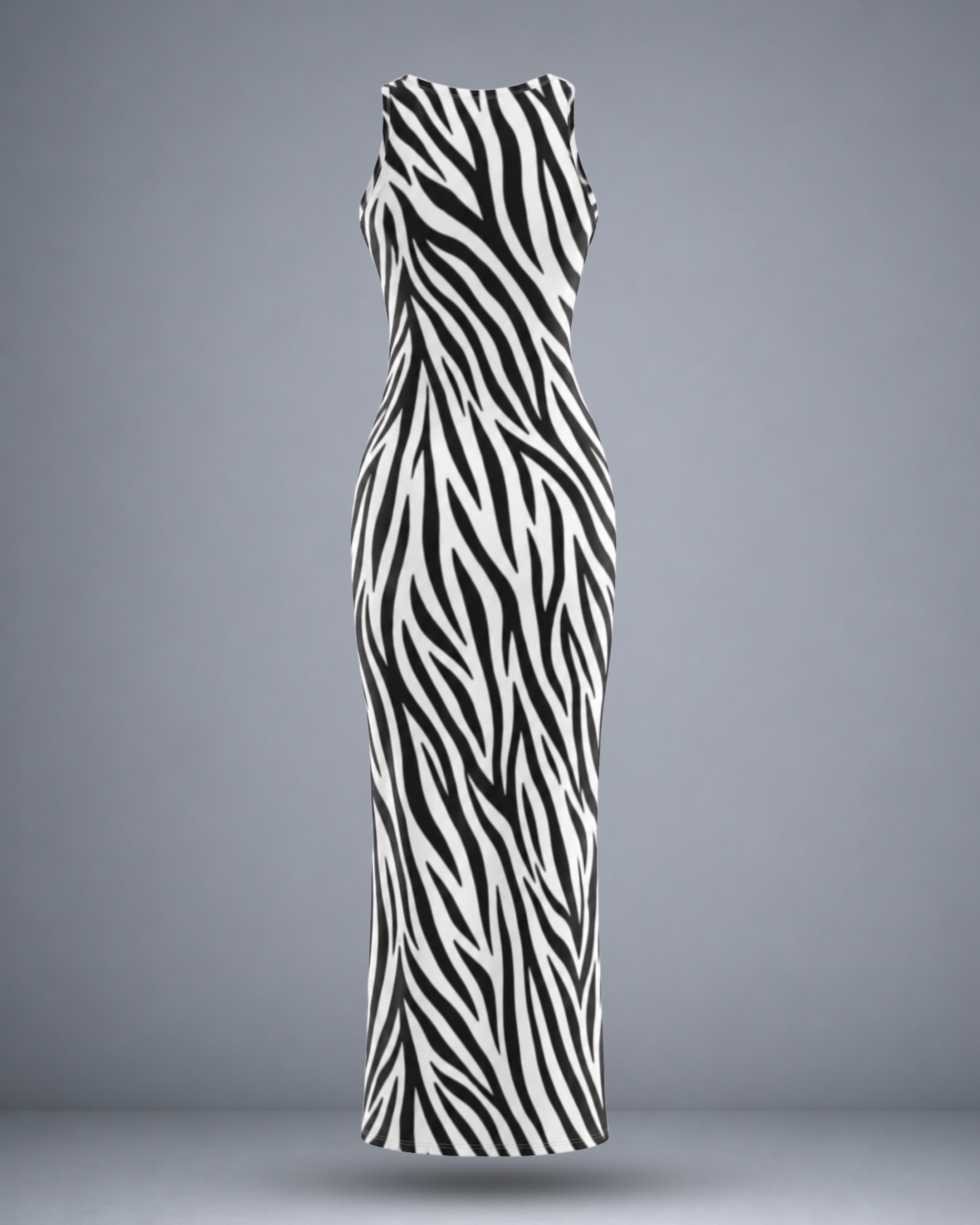 Women's Zebra Maze Bodycon Dress