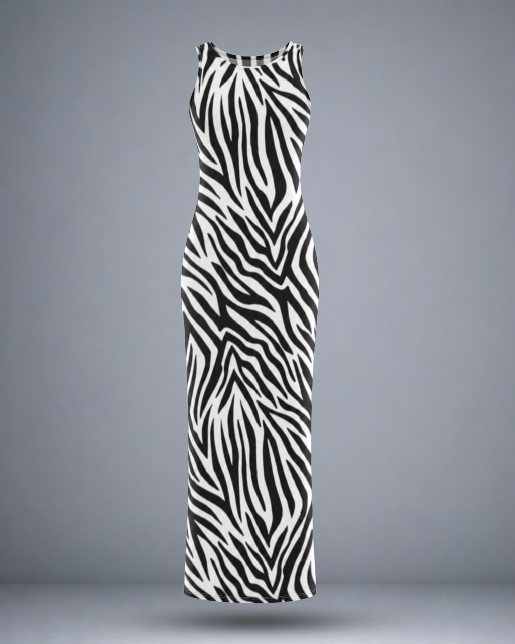 Women's Zebra Maze Bodycon Dress