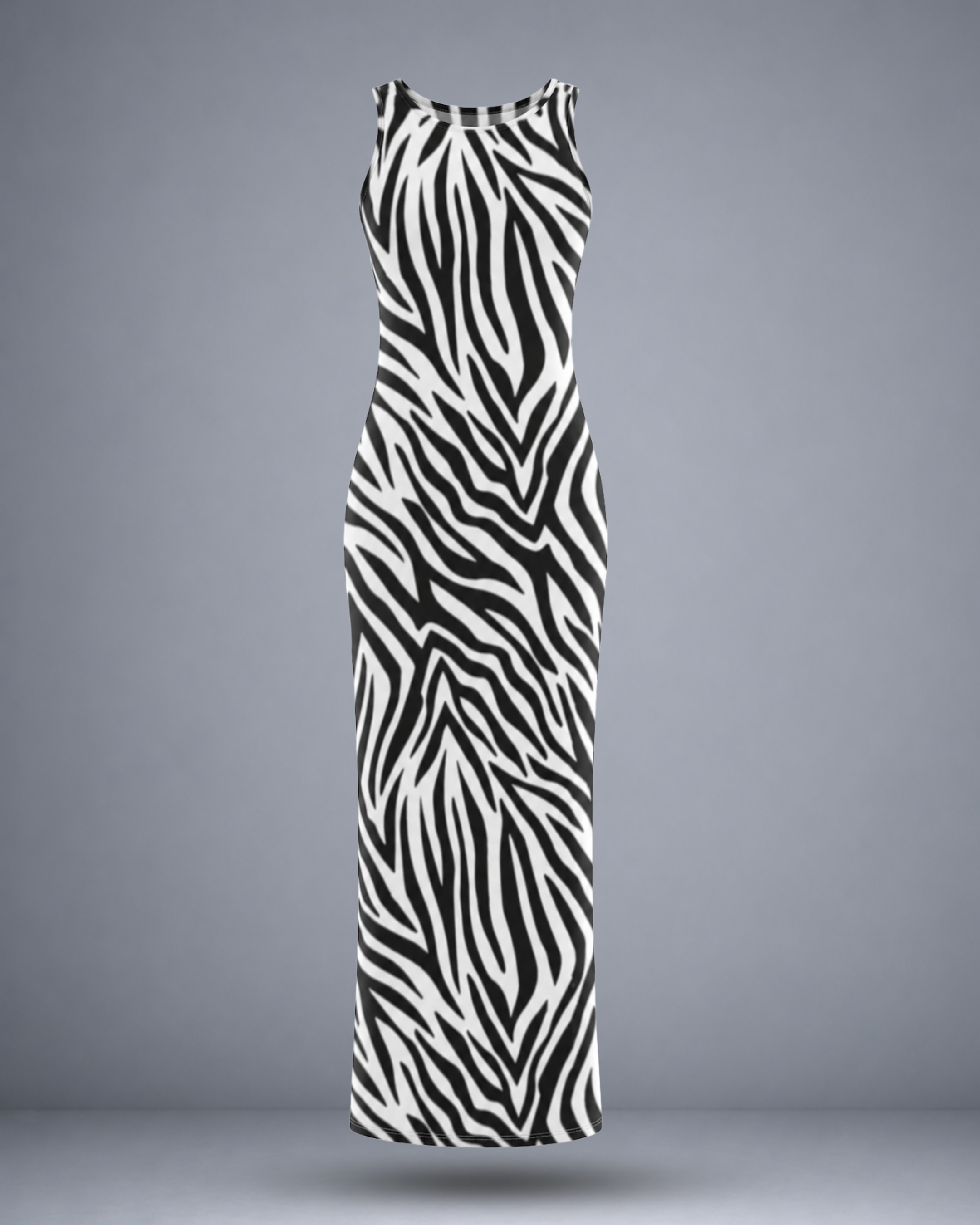 Women's Zebra Maze Bodycon Dress