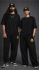 Unisex High Alert Embroidery Sweatpants & Classic Snapback Cap Combo Set
