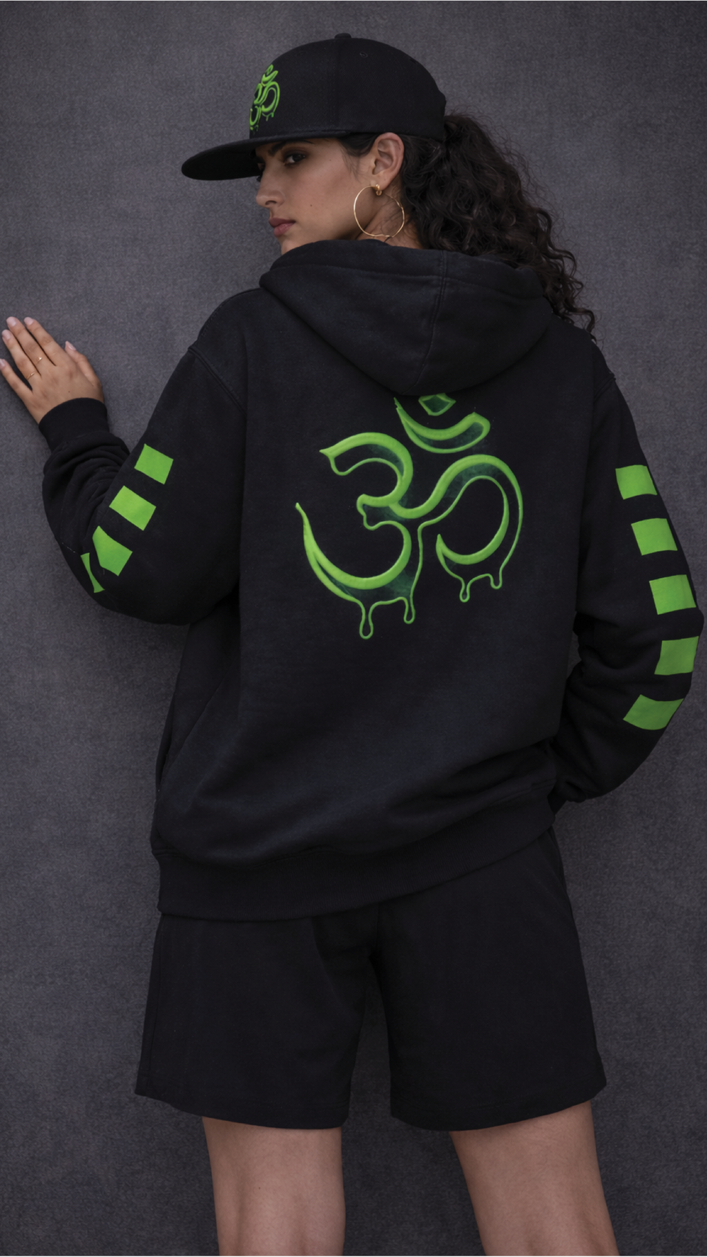 Unisex OM Oversized Hoodie & Classic Snapback Cap Combo Set