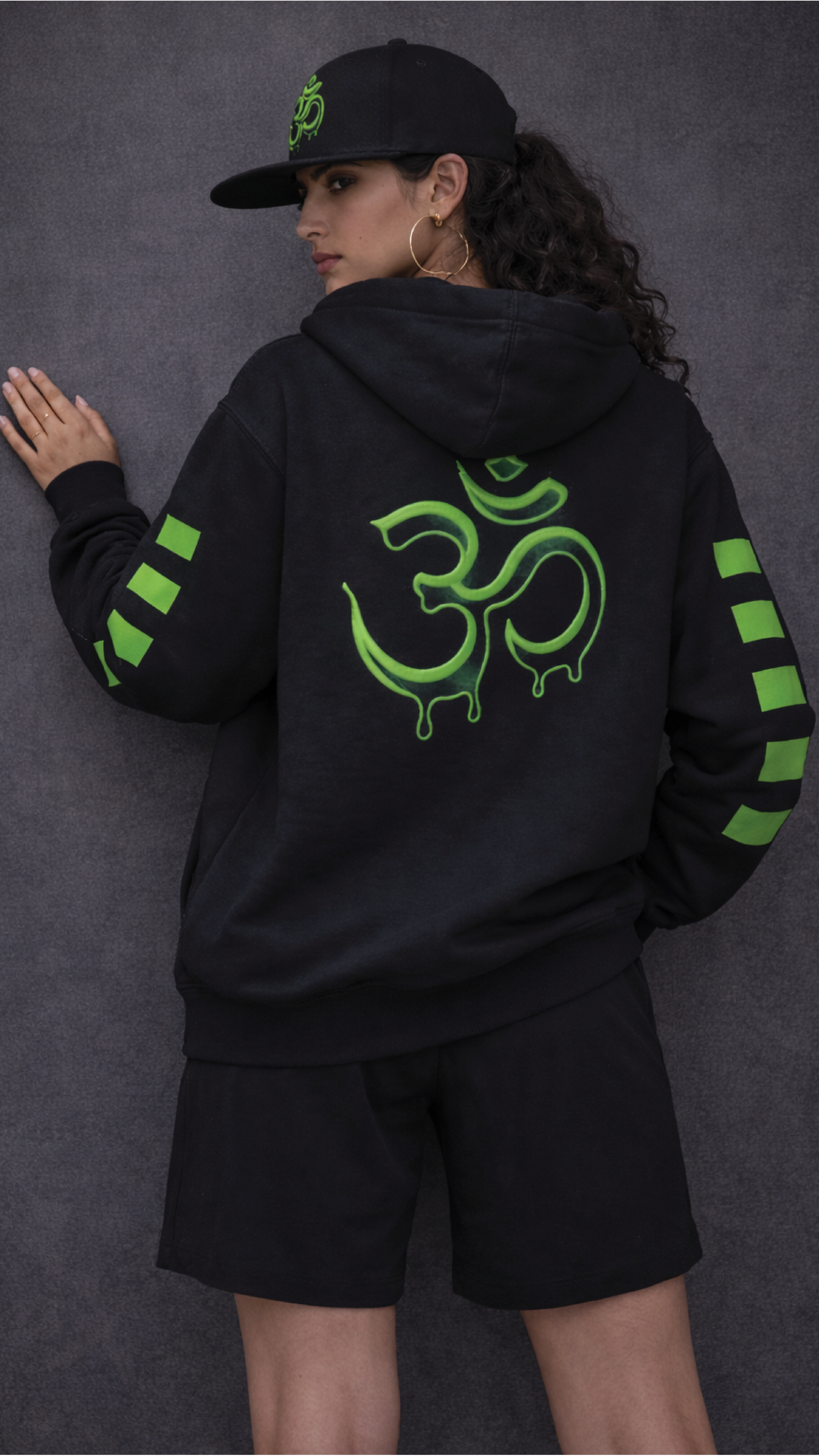 Unisex OM Oversized Hoodie & Classic Snapback Cap Combo Set