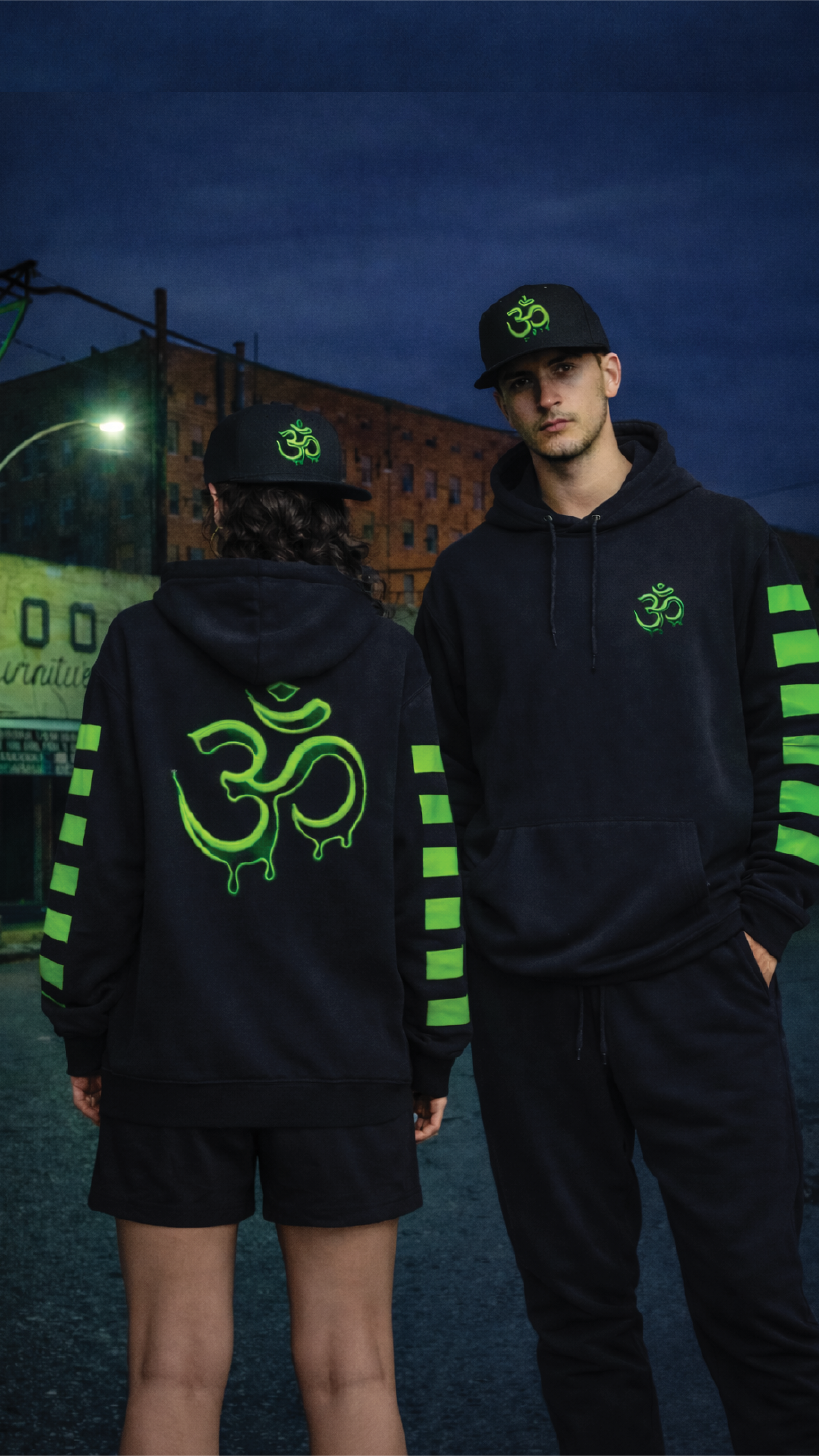 Unisex OM Oversized Hoodie & Classic Snapback Cap Combo Set