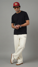 Unisex Be Kind To Your Mind Embroidery Classic Snapback Cap & Sweatpants Combo Set