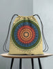 Unisex Spiral Mandala Drawstring Bag