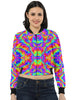 Women's Acid Rage Crop Bomber Jacket