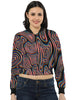 Women's Amoeba Crop Bomber Jacket