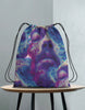 Unisex Nebula Face Drawstring Bag