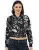 Women's Silent Chaos Crop Bomber Jacket