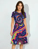 Women Cosmic Vortex A line Dress