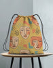 Unisex African Art Drawstring Bag