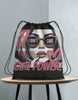 Women's Girl Power Drawstring Bag