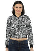 Women's Lost in Maze Crop Bomber Jacket