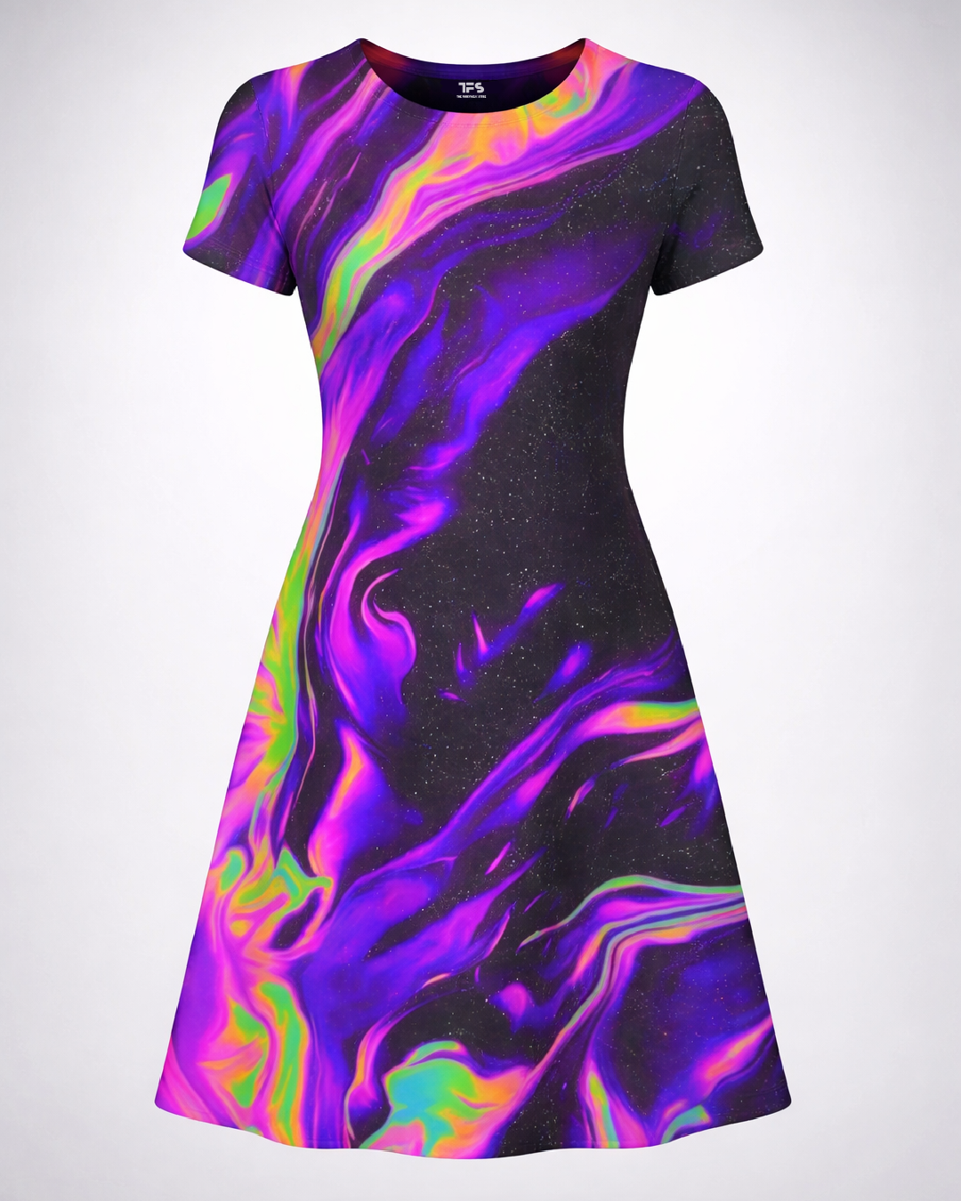 Women's Aurora Swirl A line Dress