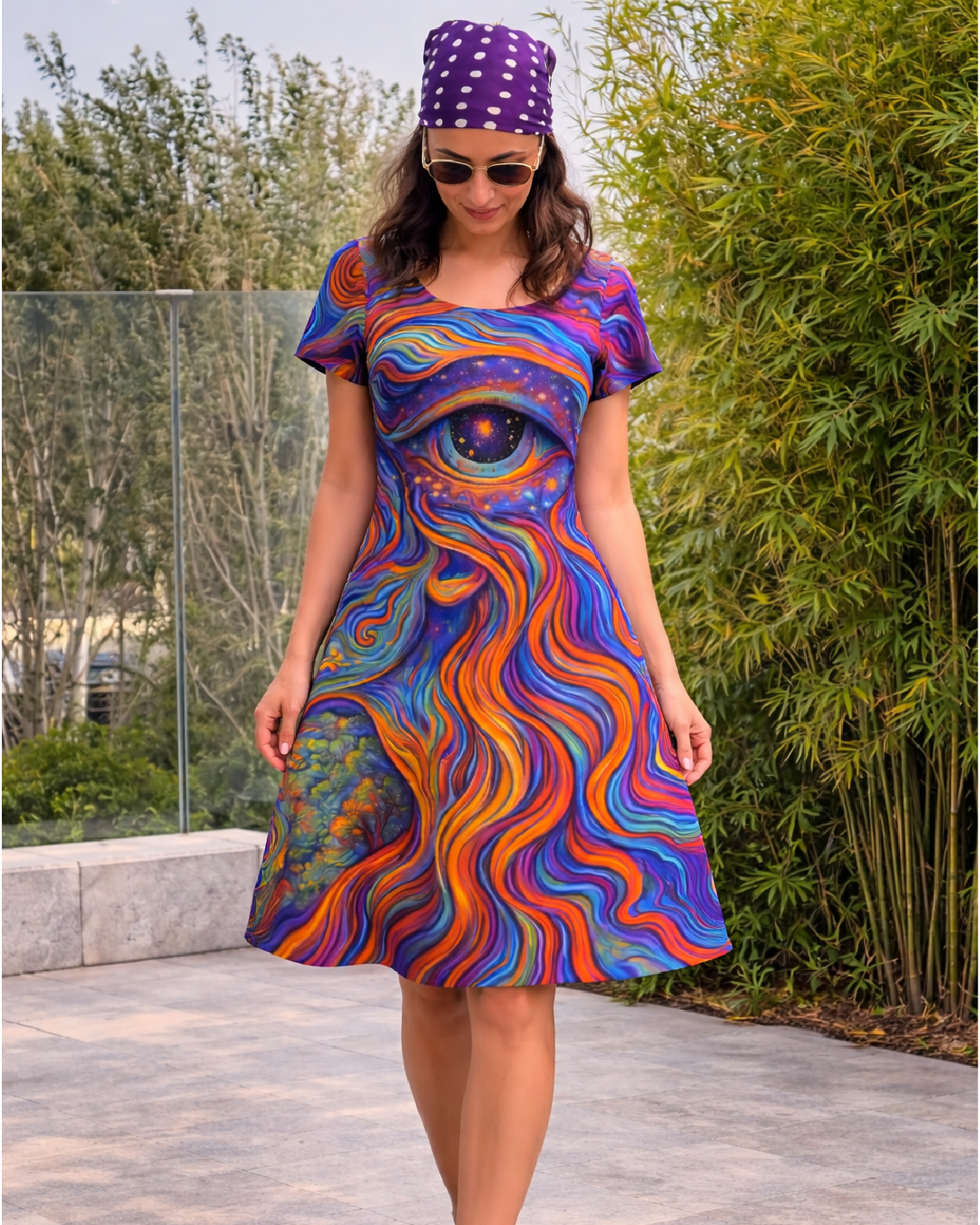 Women's Art Eye A line Dress