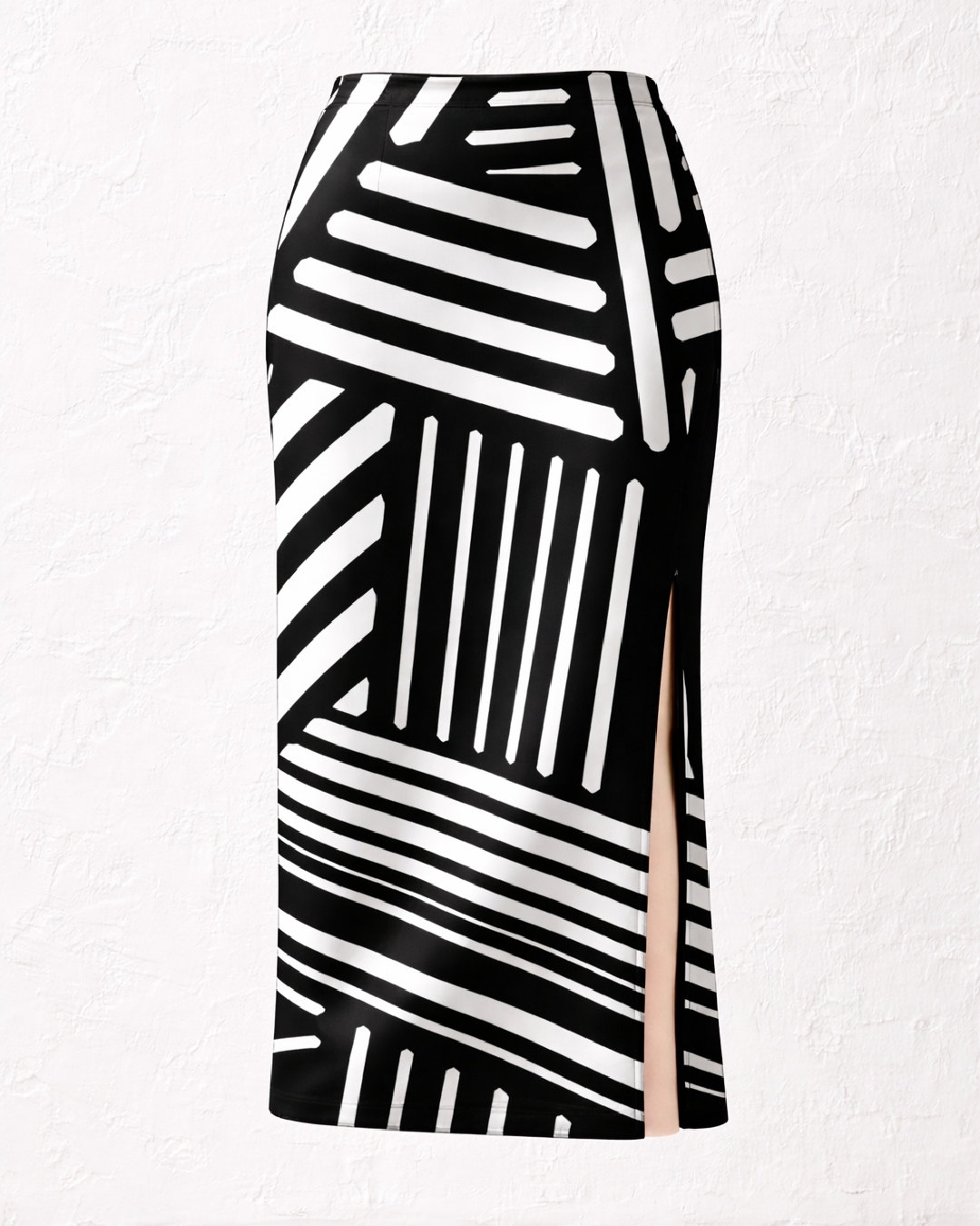 Women's Geometric Stripe Pencil Skirt