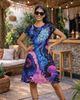 Women's Cosmic Mushroom A line Dress