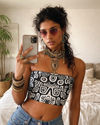 Women's Tribal Art Tube Top
