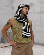 Unisex Geometric Stripe Stole