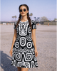 Women's Tribal Art A line Dress