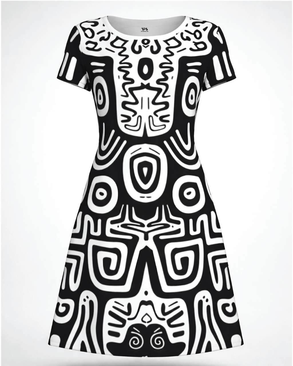 Women's Tribal Art A line Dress