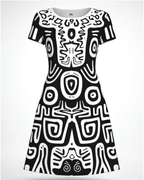 Women's Tribal Art A line Dress