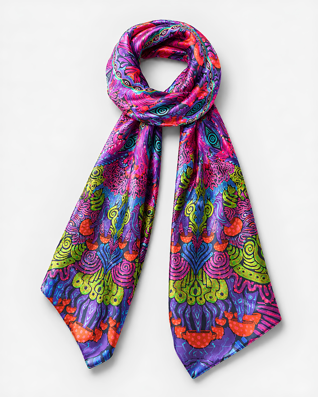 Unisex Mushroom Colors Stole