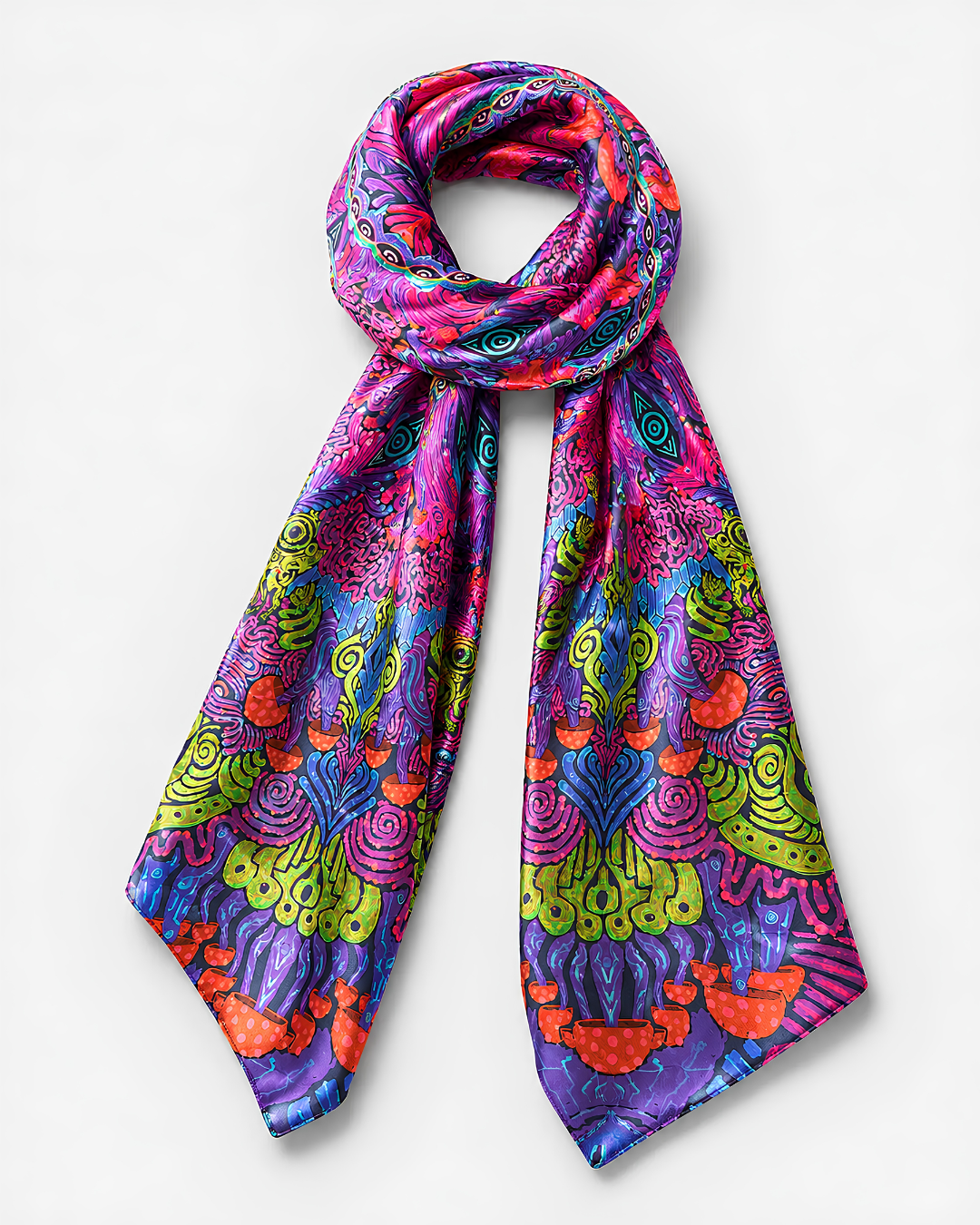 Unisex Mushroom Colors Stole