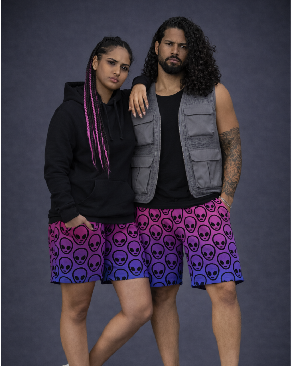Unisex Alien Hue Shorts