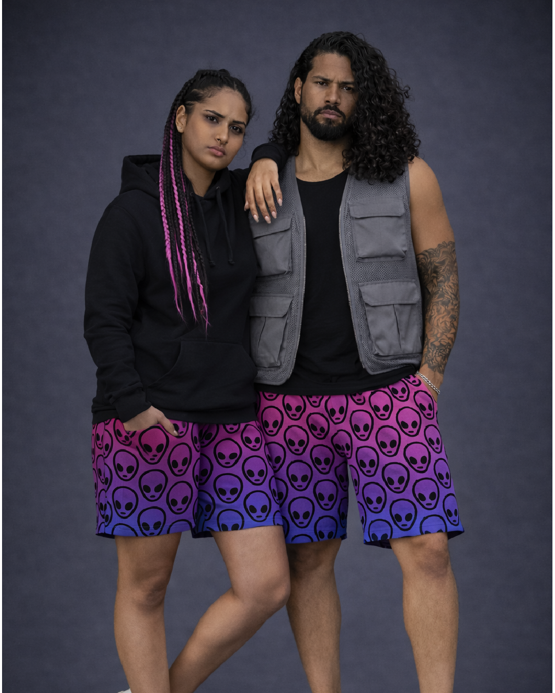 Unisex Alien Hue Shorts