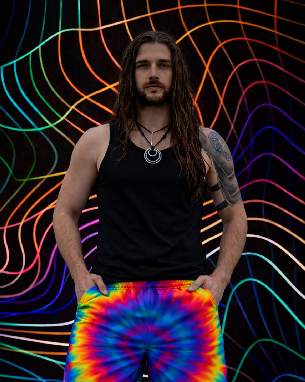 Unisex Kosmic Chakra Shorts