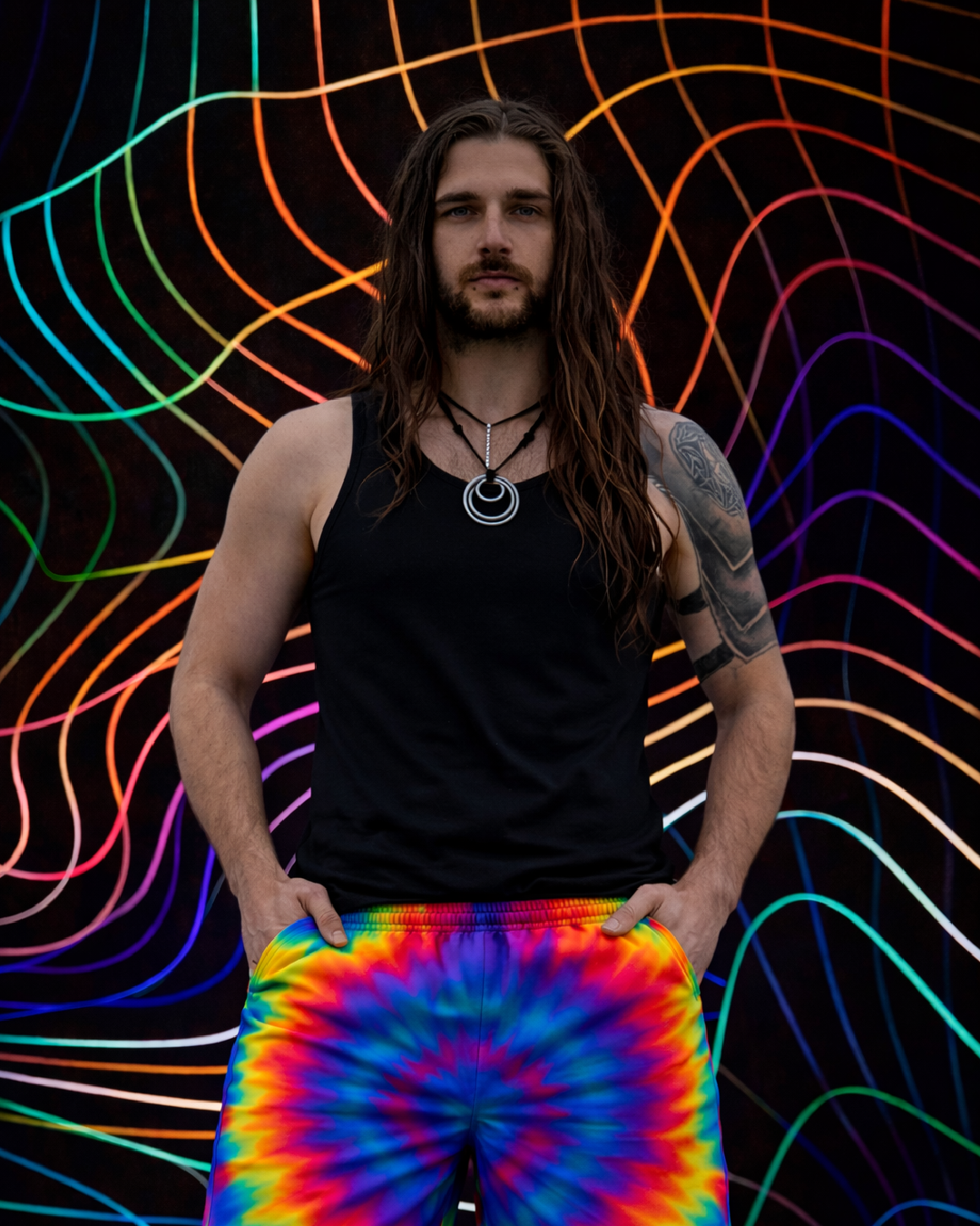 Unisex Kosmic Chakra Shorts
