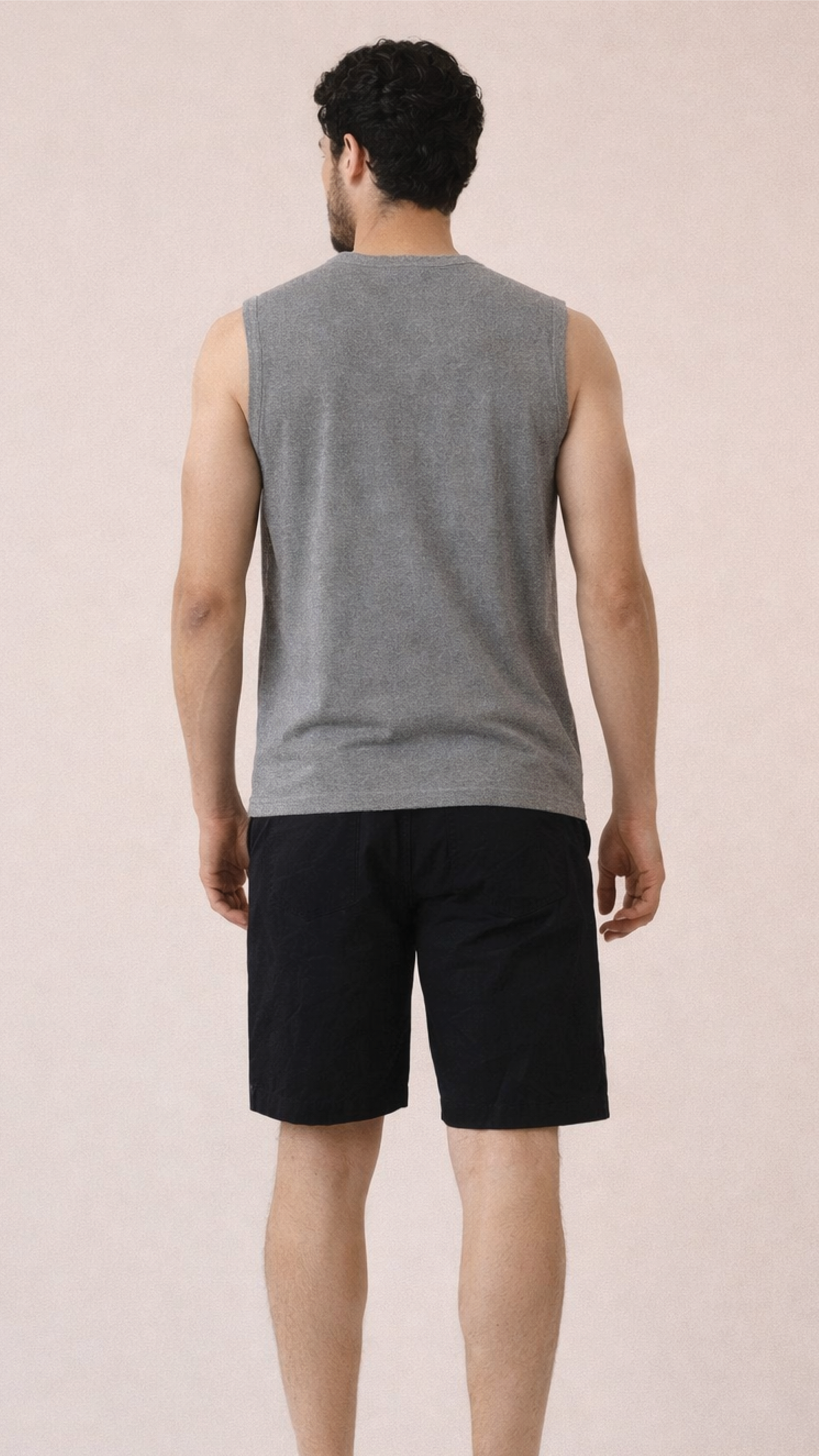 Men's Charcoal Melange Tank Top