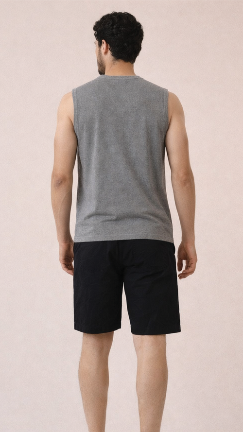 Men's Charcoal Melange Tank Top