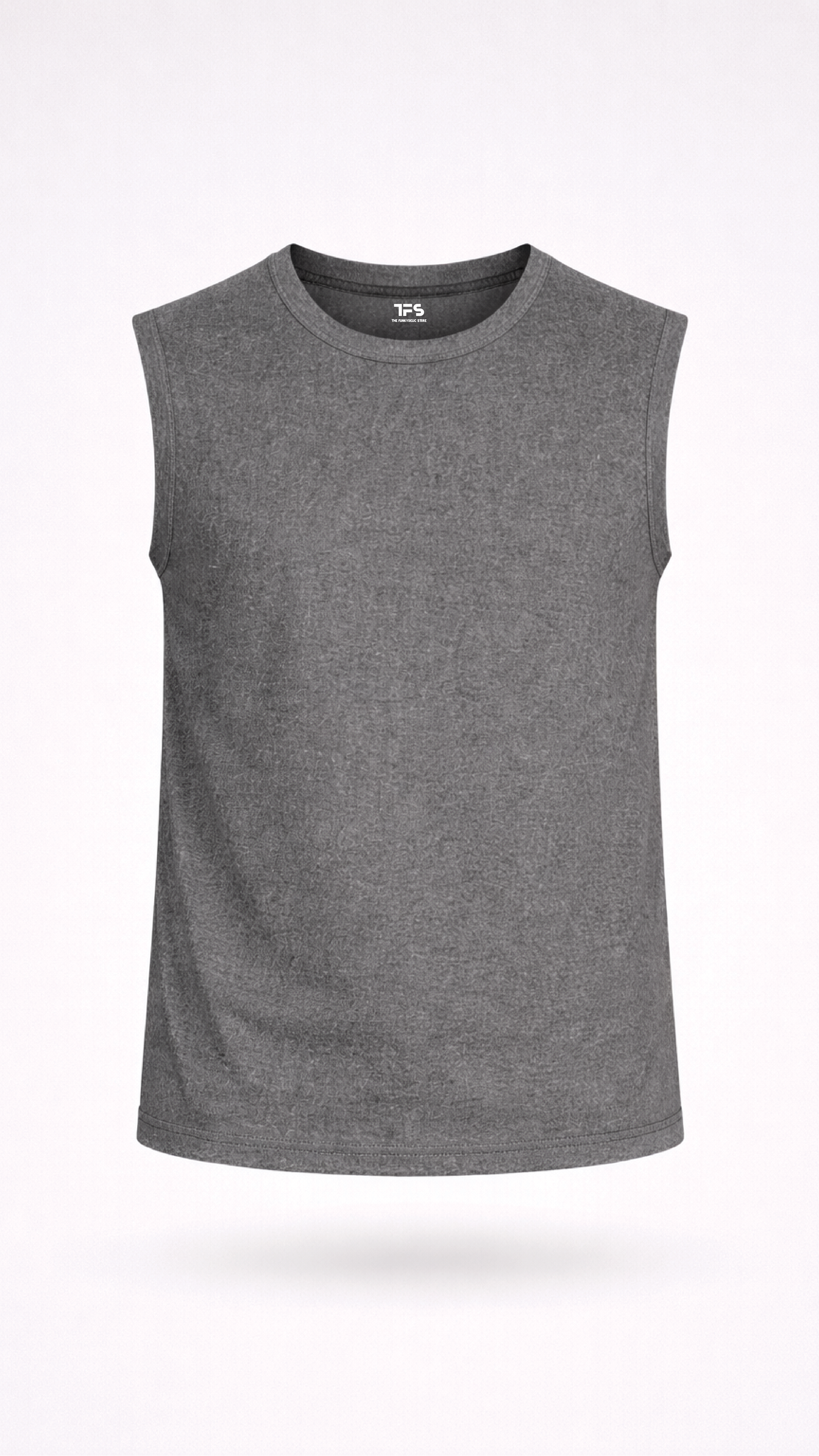 Men's Charcoal Melange Tank Top